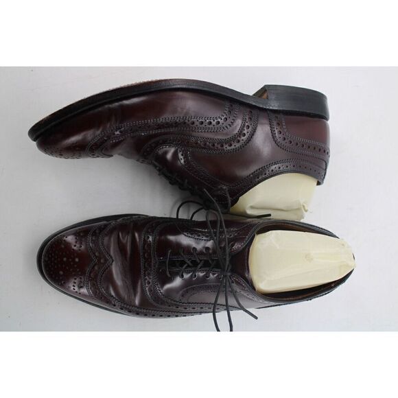 Allen Edmonds  "MCALLISTER" Men's Wingtip Oxfords Size 8  Brown - Picture 2 of 11